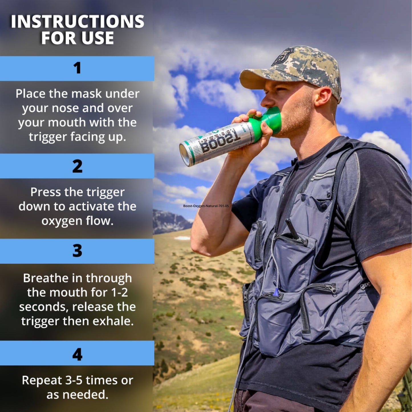 Boost Oxygen Natural - Pocket Size 3L - 2 Pack