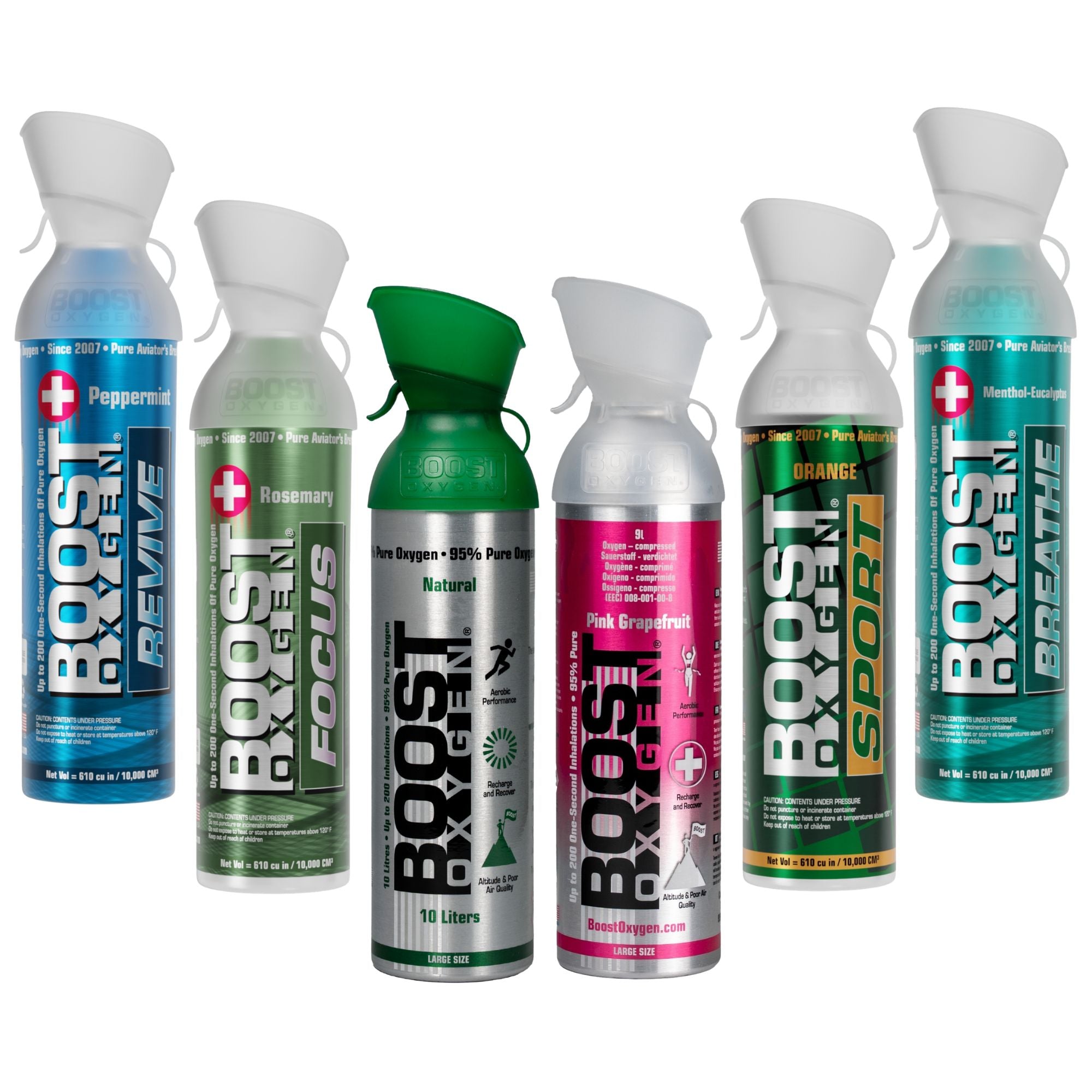 Boost Oxygen Mixed Full Range - Large 10L - 6 Pack – Boost Oxygen ...