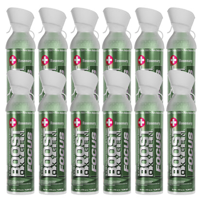 Boost Oxygen FOCUS | Rosemary - Large 10L - 12 Pack