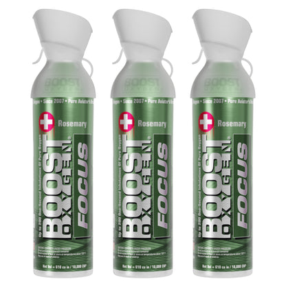 Boost Oxygen FOCUS | Rosemary - Large 10L - 3 Pack