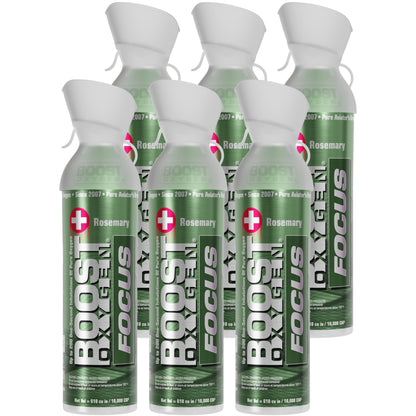 Boost Oxygen FOCUS | Rosemary - Large 10L - 6 Pack