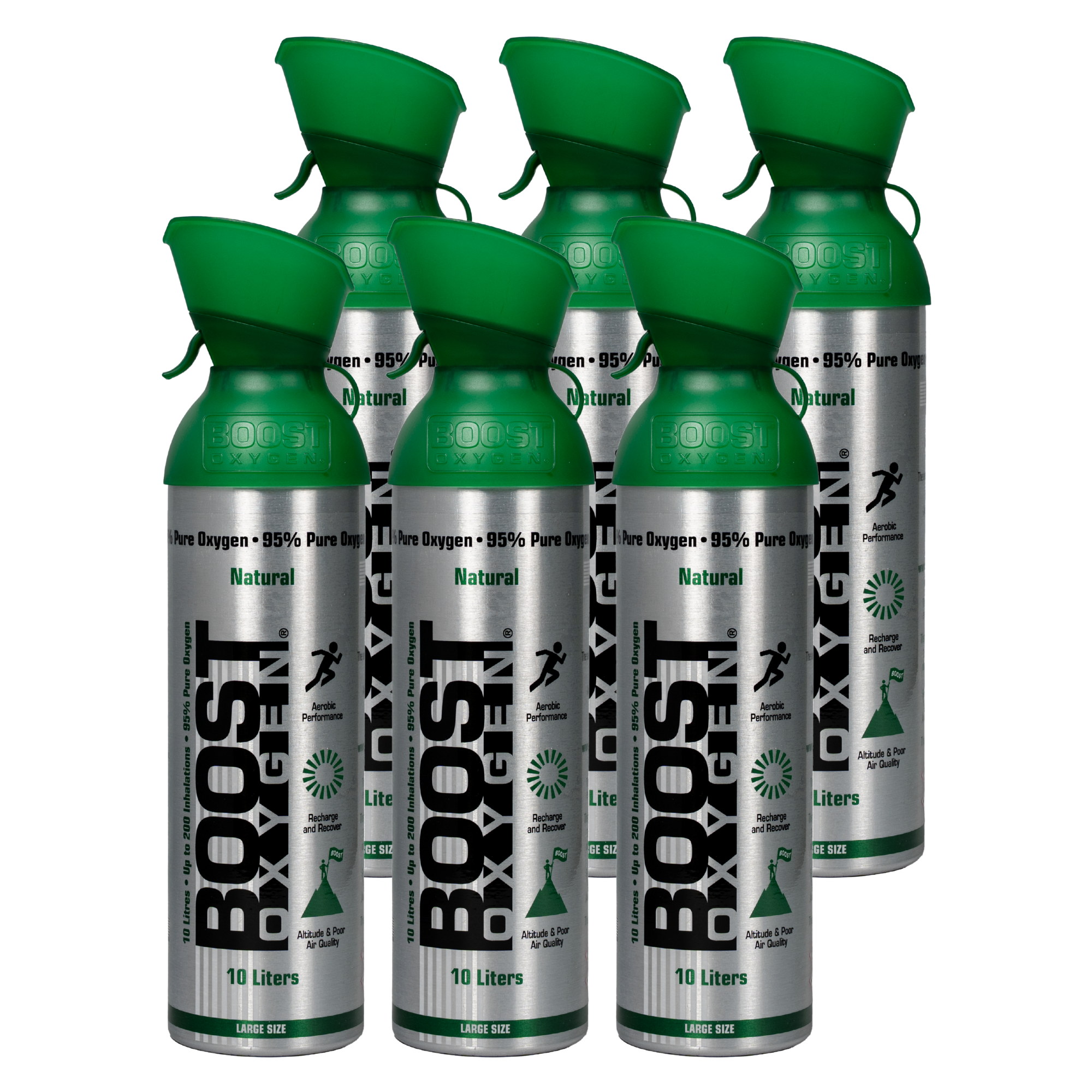 O2 Boost Powder Boost Oxygen Natural - Large 10L - 6 Pack – Boost Oxygen Australasia