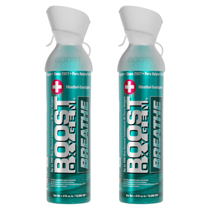 Boost Oxygen BREATHE | Menthol-Eucalyptus - Large 10L - 2 Pack