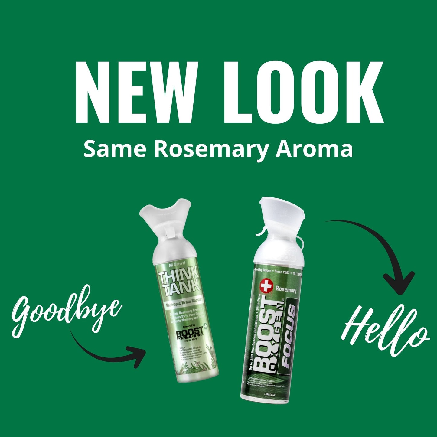 Boost Oxygen FOCUS | Rosemary - Large 10L - 12 Pack